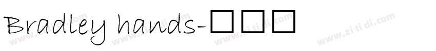 Bradley hands字体转换